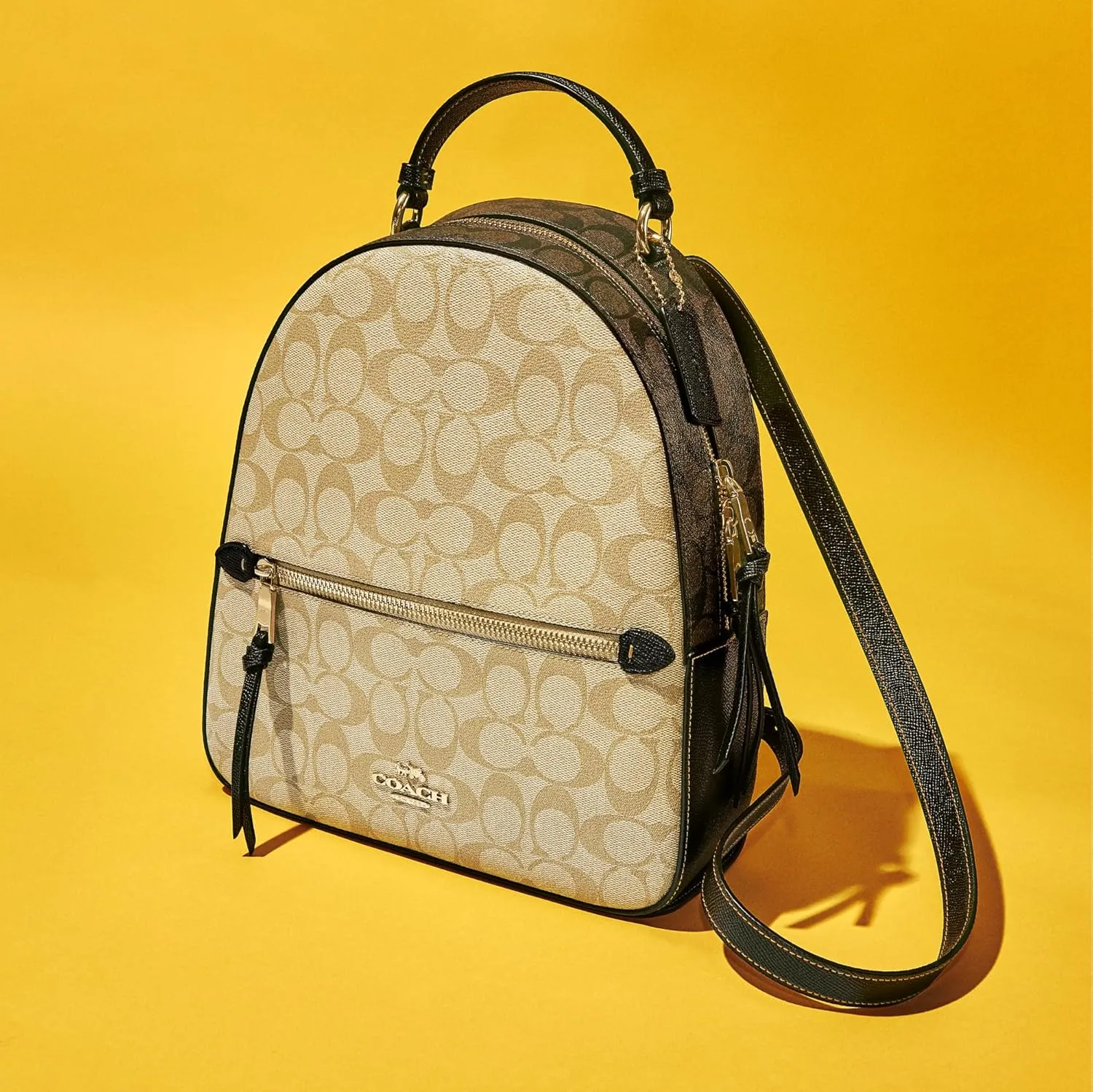 Coach Jordyn Backpack, Light Khaki Brown Multi