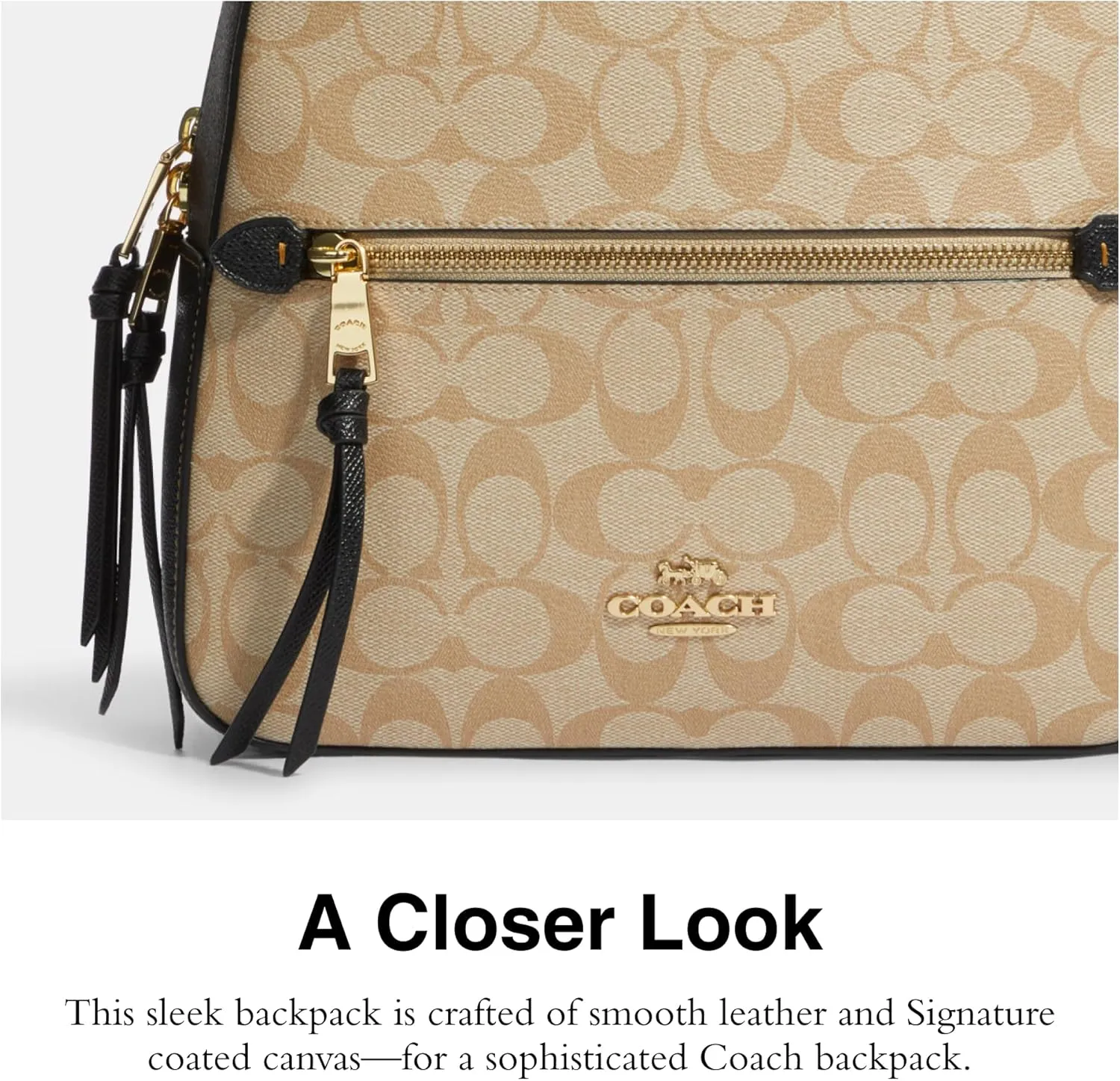 Coach Jordyn Backpack, Light Khaki Brown Multi