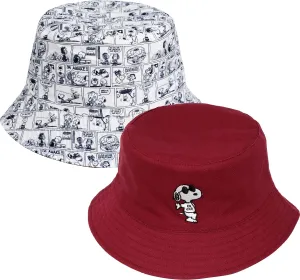 Concept One Women's Peanuts Sleeping Snoopy Denim Adult Bucket Hat
