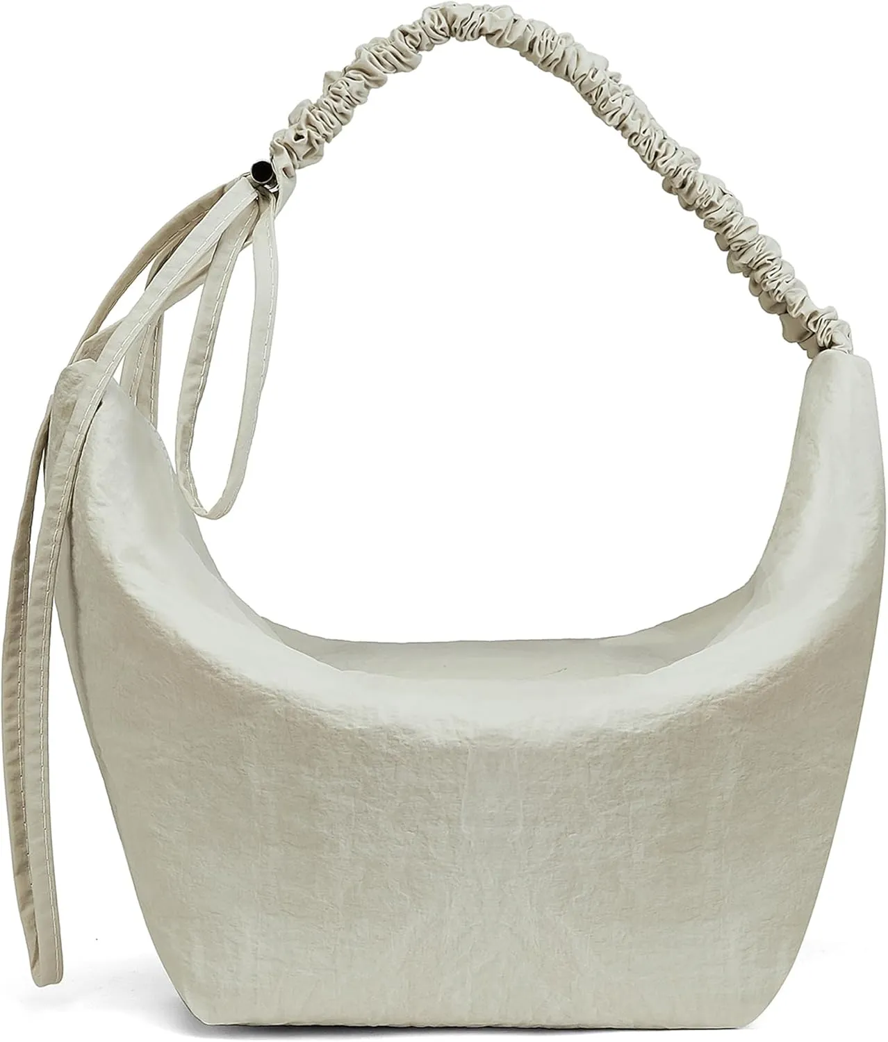 CORALDAISY Crescent Bag Hobo Crossbody Bags for Women Tote Handbag Ruched Shoulder Bag Lightweight Casual Sling Bag