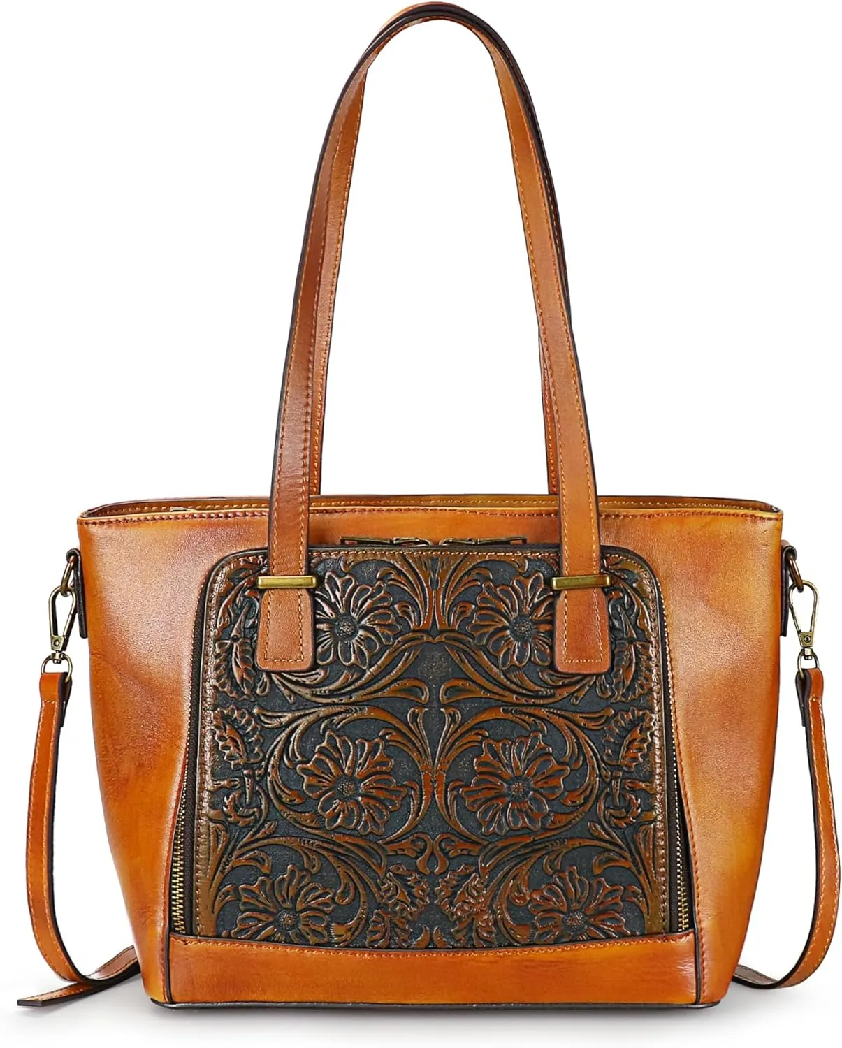 Crossbody Bag for Women Leather Shoulder Bag Top Handle Tote Purses Vintage Satchels Handbag Retro