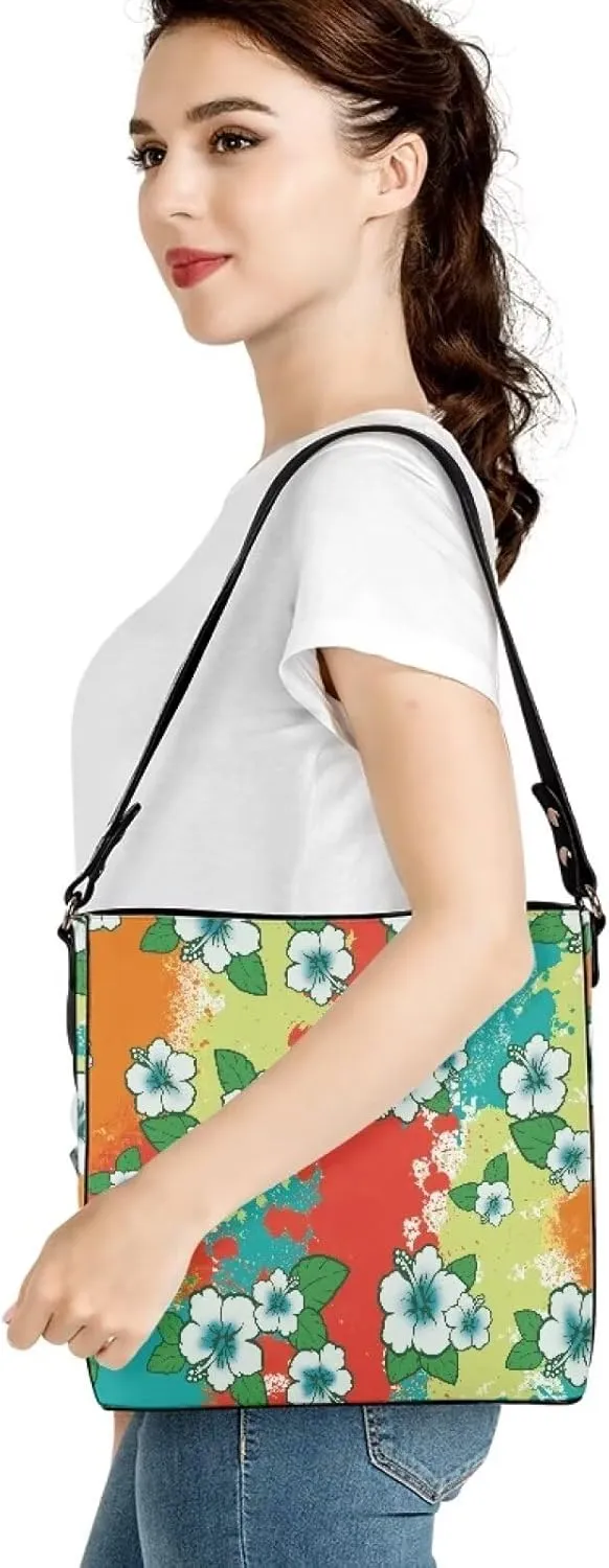 Crossbody Purses for Women Hobo Bags Waterproof Bucket Bags PU Leather Crossbody Purses Handbags for Women Trendy