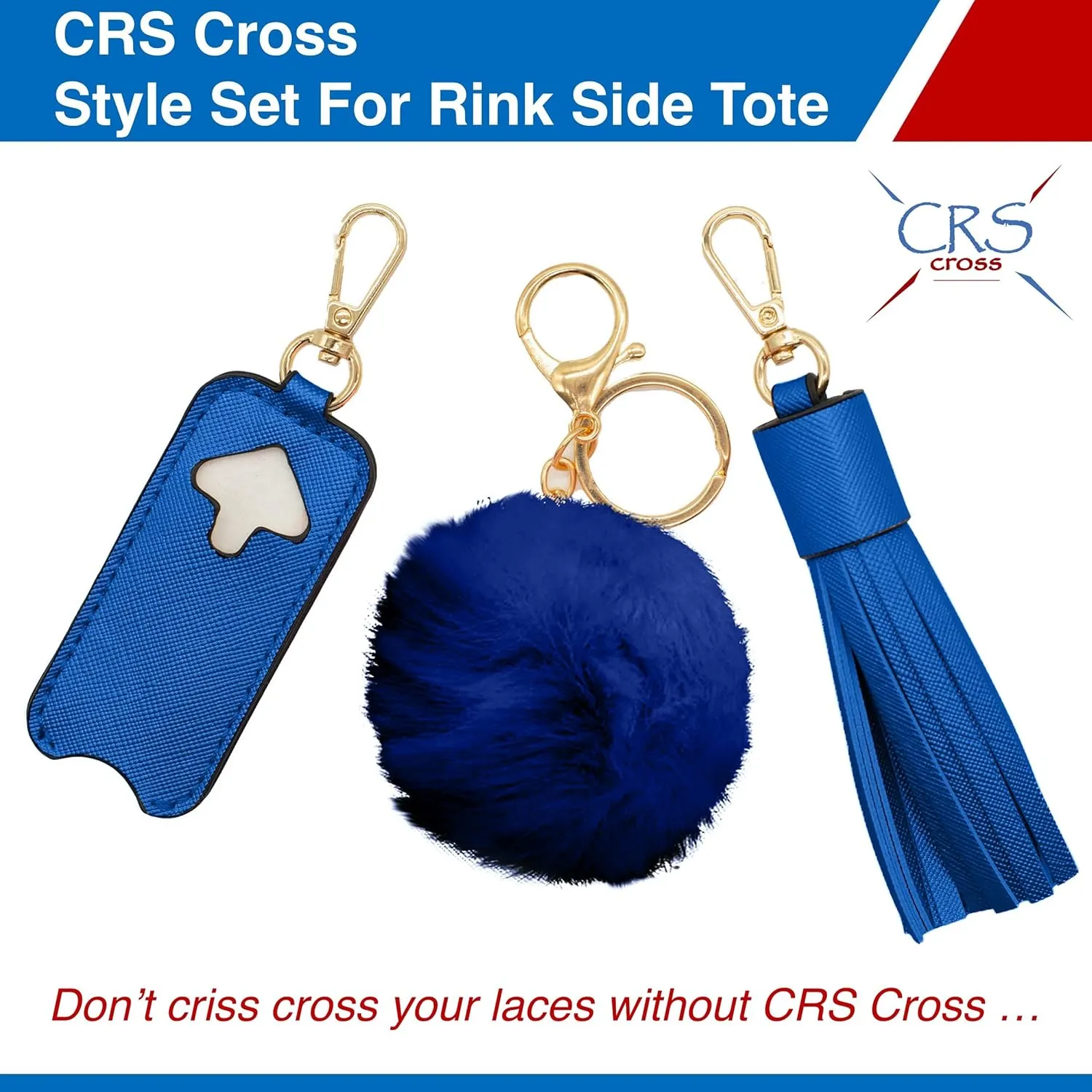 CRS Cross Rink Side Tote. Ice Skating Accessory Bag for Figure Skating, Roller and Inline Skaters, Ballet, Dance and Cheer. Organizes Guards, Water Bottle, Tissues, Phone.