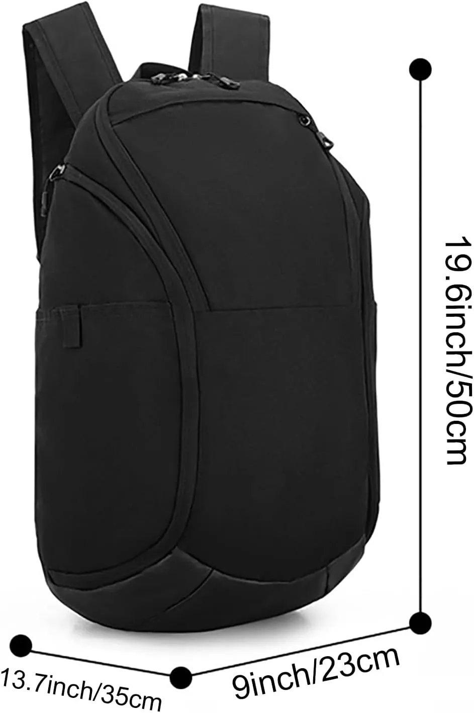 Custom Basketball Backpack for Mens,Personalized Sports Bag with Ball Compartment, Durable Waterproof Gym Backpack, Travel, and Outdoor Activities (Gray)