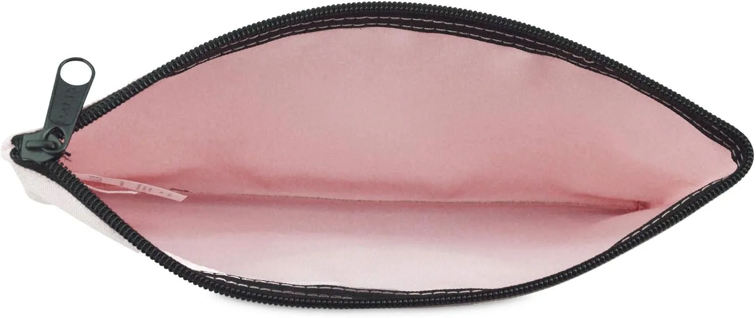 DALIX Zipper Bank Deposit Money Bags Cash Coin Pouch 6 Pack in Pink