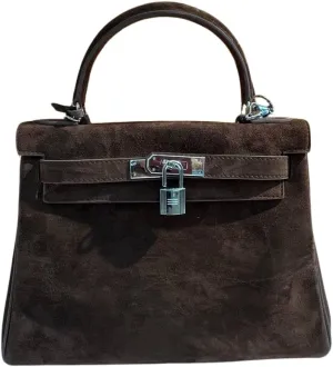 Dana – A Genuine Leather and Suede Bag – A Symbol of Status and Refined Taste (Coffee)