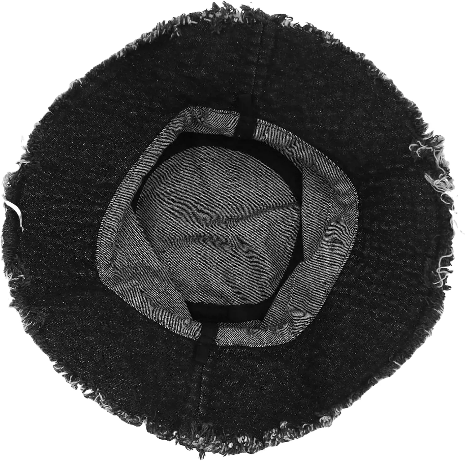 Denim Bucket Hat Frayed Edge Fisherman Hat for Women Men Summer Casual Jean Fisherman Cap Outdoor Beach Sun Hats