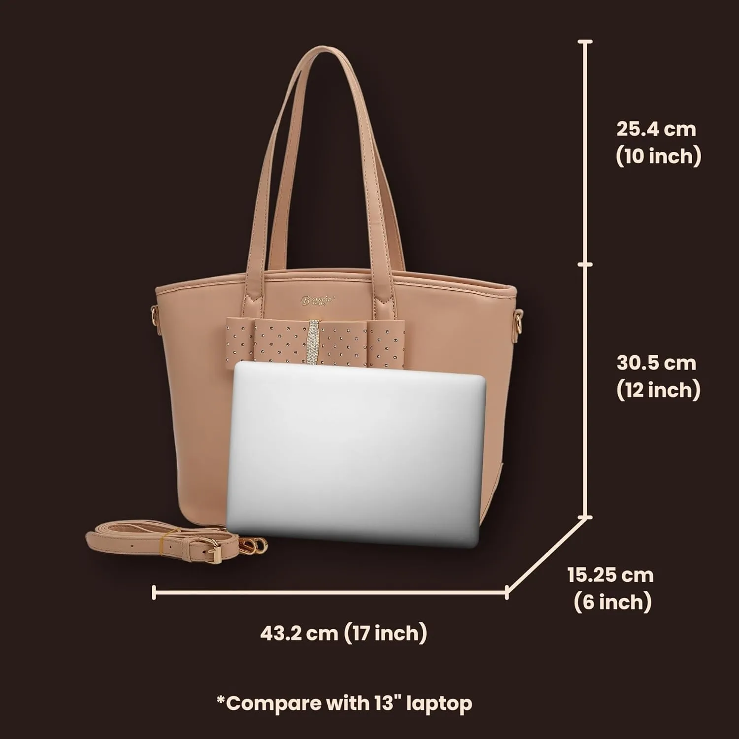 Designer Ribbon Romance Tote Handbag with Rhinestones Bling Top Handle Satchel and Wallet Set for Women with Shoulder Strap