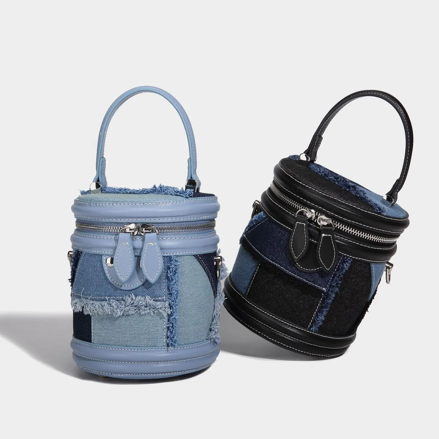 Designer Saddle Purse for Women Flap Patchwork Denim Shoulder Bag And Crossbody Bag New Top Handle Handbag