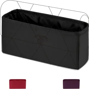 DGAZ Purse Organizer Insert For Chanel 19 Bags，Silk Bag Organizer，Luxury Handbag & Tote Shaper （Black，19-Flap26）