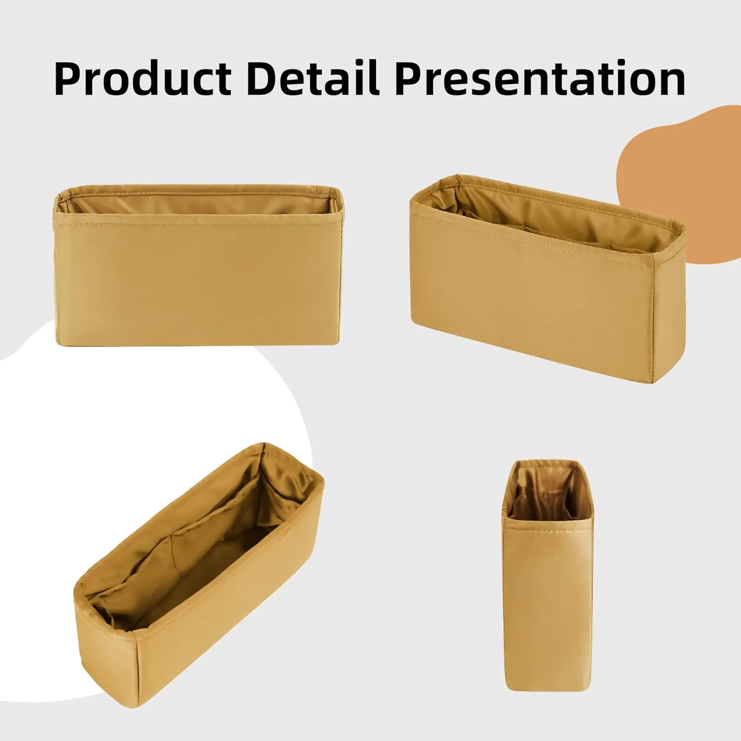 DGAZ Purse Organizer Insert，Silk Bag Organizer，Luxury Handbag & Tote Shaper Fits Chanel CF Bags