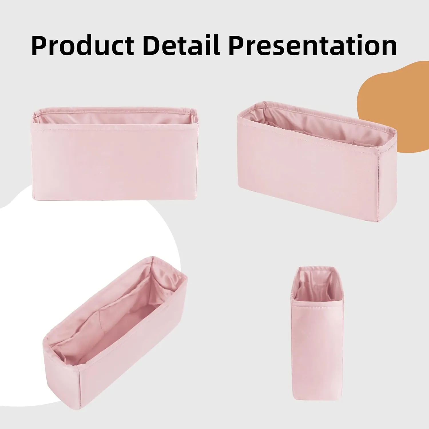 DGAZ Purse Organizer Insert，Silk Bag Organizer，Luxury Handbag & Tote Shaper Fits Chanel CF Bags