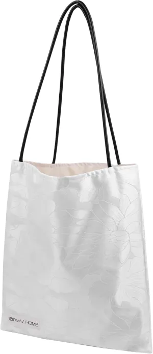 DGAZ Silk Designer Bags for Women, Luxury Tote Bag with Zipper, Large Shoulder Hobo Bags