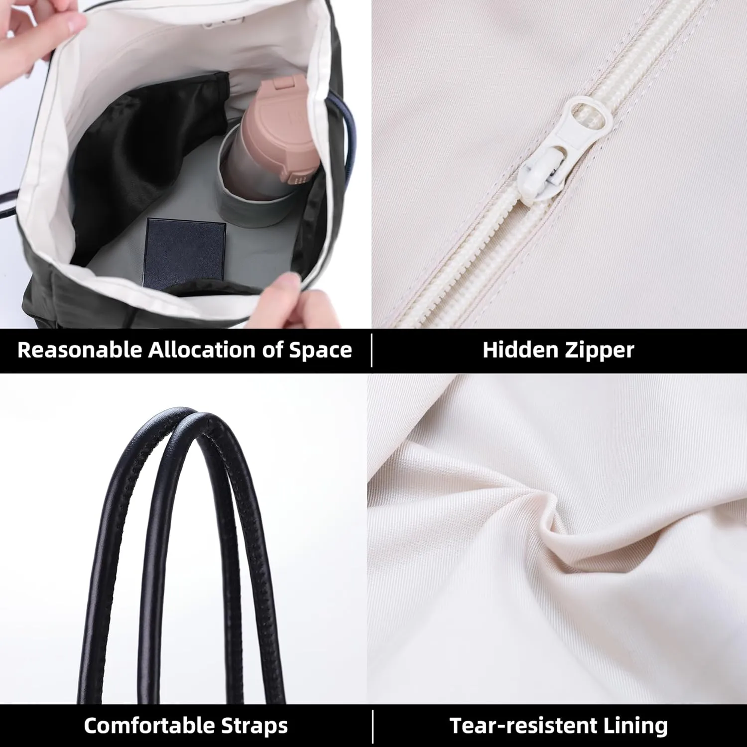DGAZ Silk Designer Bags for Women, Luxury Tote Bag with Zipper, Large Shoulder Hobo Bags