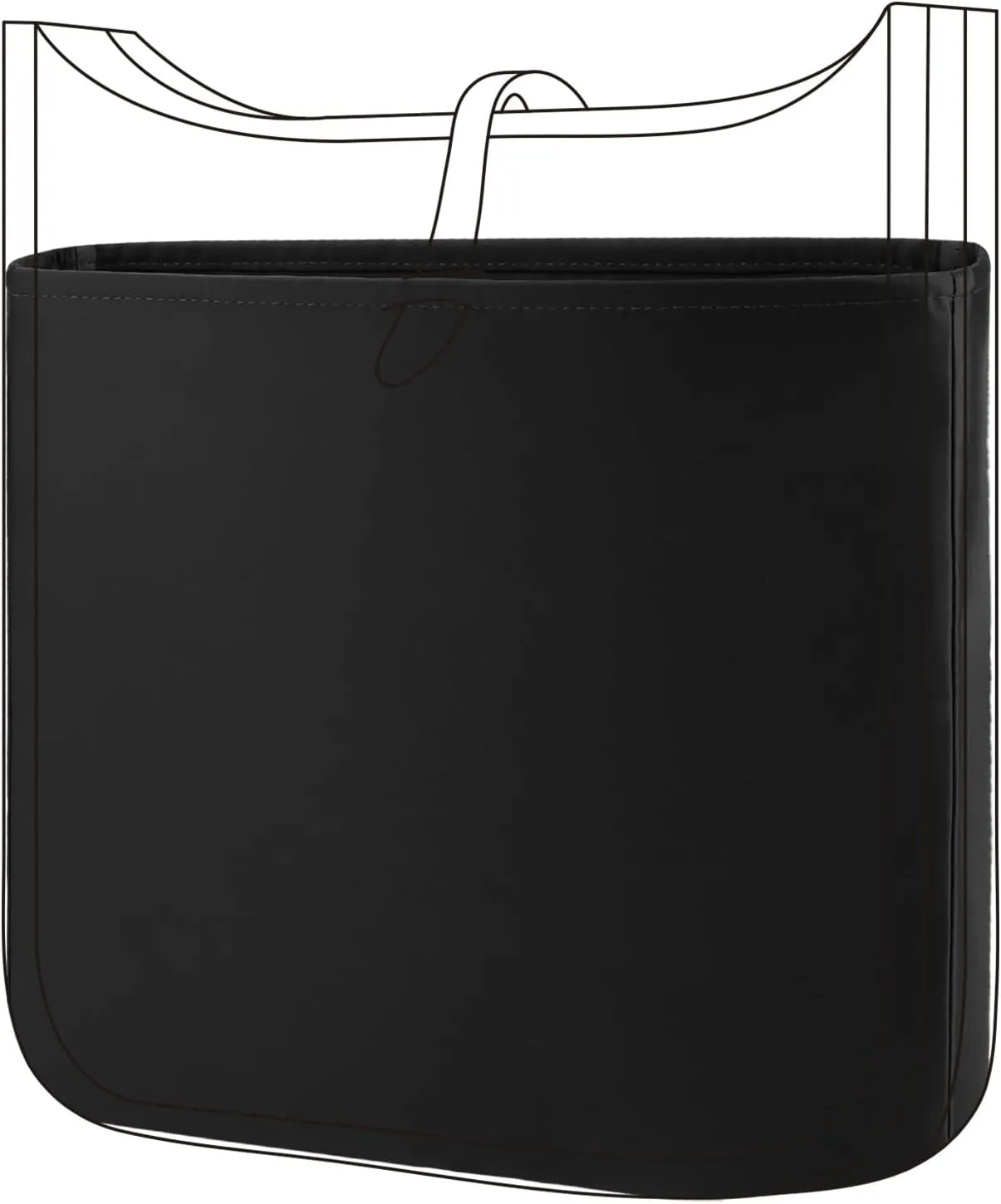 DGAZ Silky Purse Organizer Insert Fits Evelyne TPM/PM/GM/TGM Bags, Luxury Handbag & Tote Organizer, Simplicity bag organizer（Black,TPM）