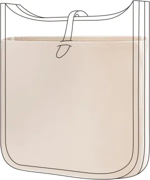 DGAZ Silky Purse Organizer Insert Fits Evelyne TPM/PM/GM/TGM Bags, Luxury Handbag & Tote Organizer, Simplicity bag organizer（Craie,TPM）