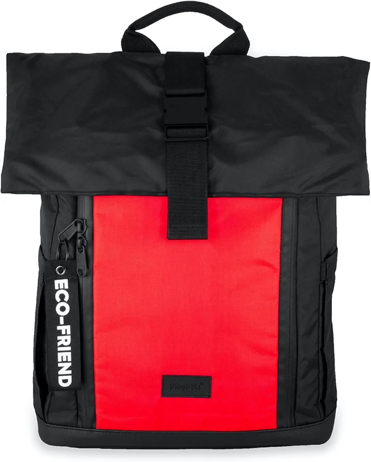 Dingbats - Waterproof Laptop Backpack - 25L Roll Top Travel Bag - Sustainably Sourced Carry on Bag with Padded Straps, Laptop and Bottle Compartments