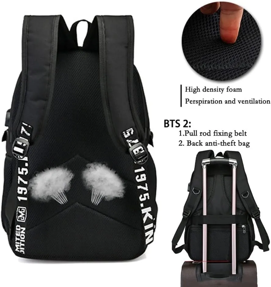 DIOMMELL Jesus Loves You Backpack Canvas Capacity Christian Backpack Laptop Backpack Travel Backpack