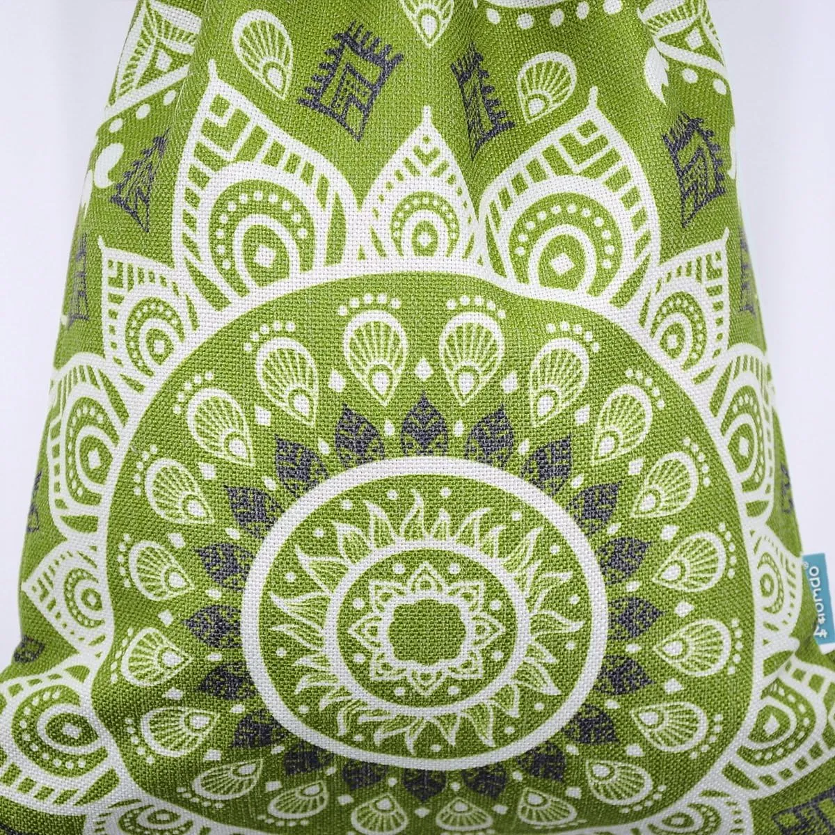 Drawstring Backpack Mandala Style String Bag Canvas Beach Sport Daypack