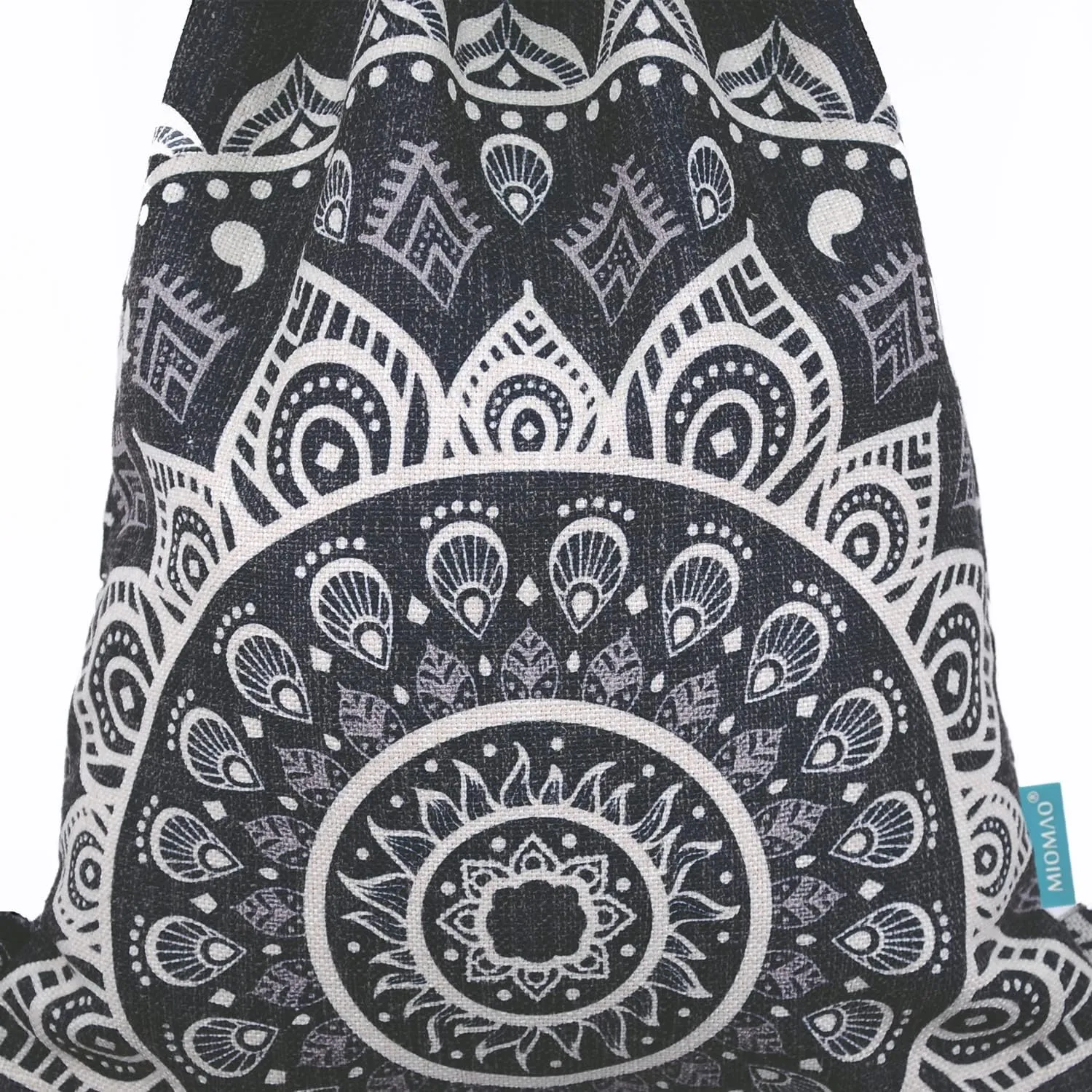 Drawstring Backpack Mandala Style String Bag Canvas Beach Sport Daypack