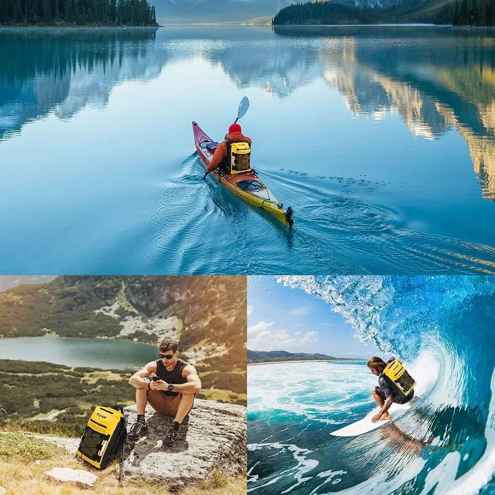 Dry Bag Backpack Waterproof Floating 25L, Dry Bags Waterproof Backpack for Women Men, Dry Sack Waterproof Bag for Kayaking Beach Boating