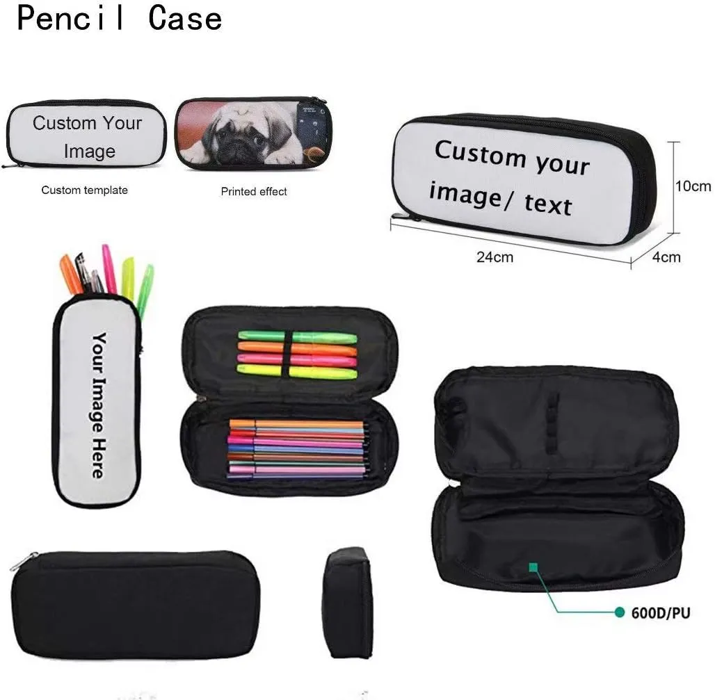 Dujiea Backpack for Boys Girls Kids Children School Book Bag with Shouder Bag Pencil Case 3 Piece Set