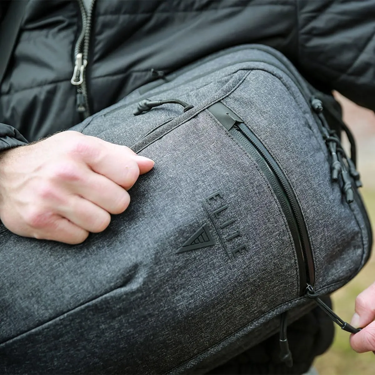 Elite Survival SMOKESCREEN Concealed Carry Slingpack, Single Strap Backpack (Heather)