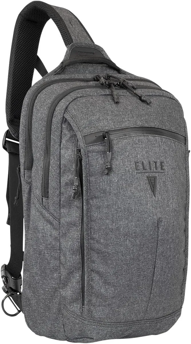 Elite Survival SMOKESCREEN Concealed Carry Slingpack, Single Strap Backpack (Heather)