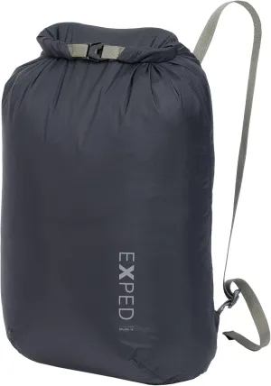 Exped Splash 15 Backpack | Extremely Versatile Pack | Light & Compact Rolltop Stuff Sack | Multi-Use Waterproof Daypack, Black, 15L