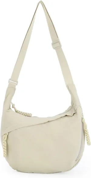 Fecialy Crescent Hobo Crossbody Bag - Multi-Pocket Sling Moon Slouchy Dumpling Bag for Women & Men