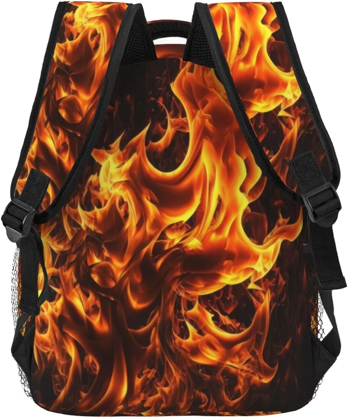Flames Burning Fire Casual backpack for Men Women, Fashion Lightweight Rucksack Daypack for Travel Business