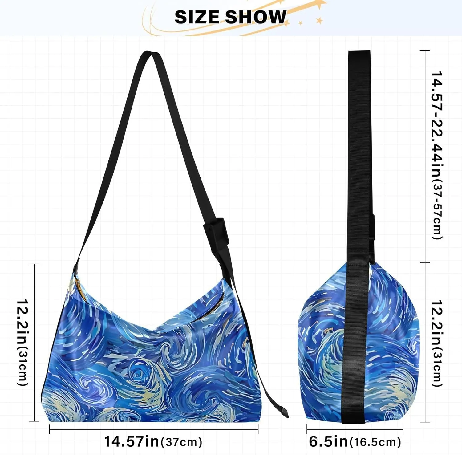 Flower Watercolor Floral Ladies Leather Purses Hobo Large Cross Body Bag Stylish Floral Print Shoulder Purse Bag