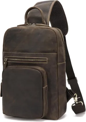 Full Grain Sling Chest Bag For 12.9" iPad