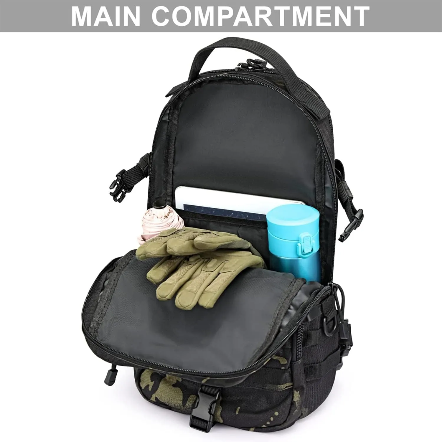G4Free EDC Bag Tactical Sling Bag Backpack Molle Chest Shoulder Assault Pack Rectangular Outdoor Daypack