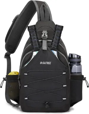 G4Free Pickleball Bag, Crossbody Sling Bag for Men Women, Pickleball Backpack, Pickle Ball Paddle Bag Gifts for Sports