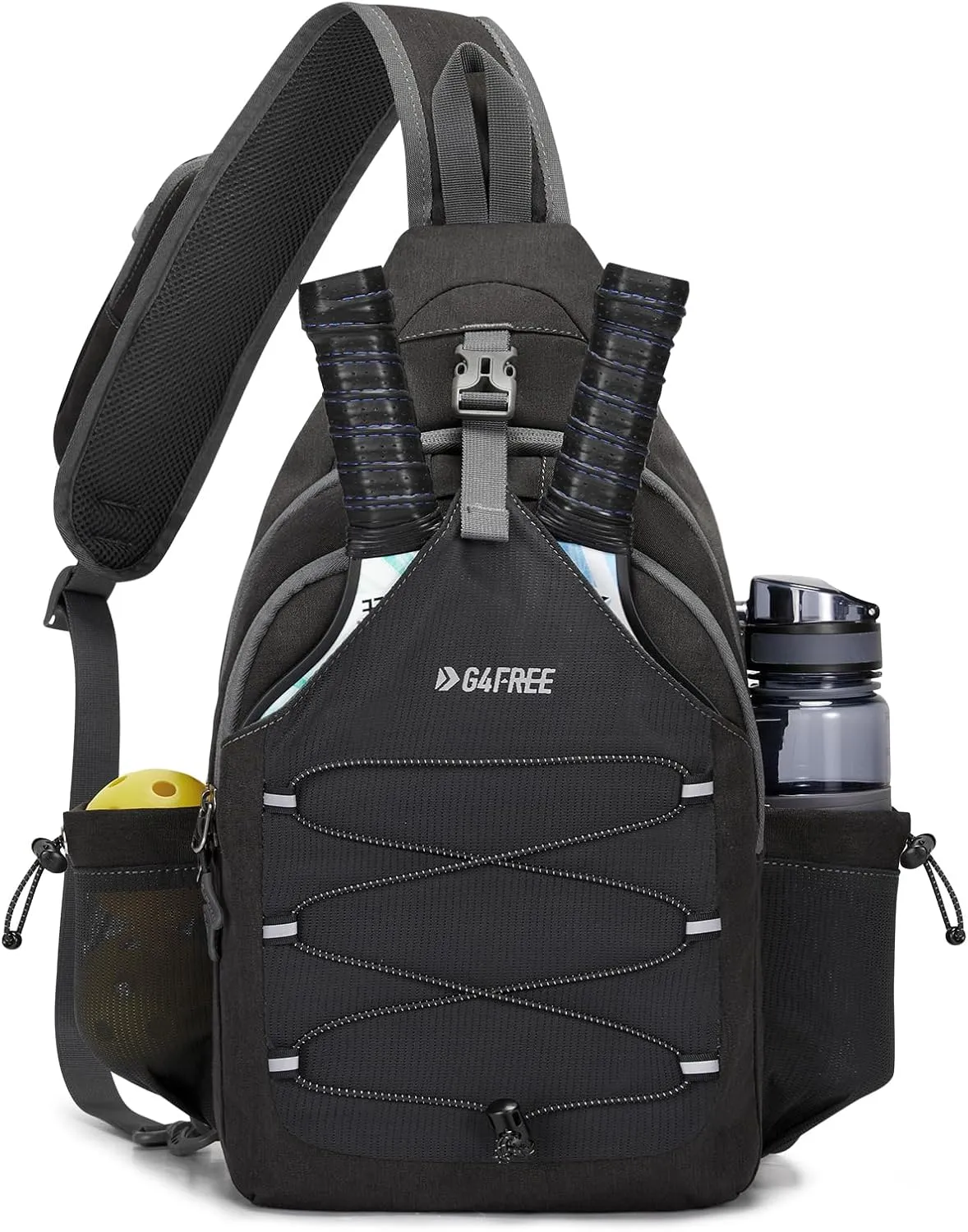 G4Free Pickleball Bag, Crossbody Sling Bag for Men Women, Pickleball Backpack, Pickle Ball Paddle Bag Gifts for Sports