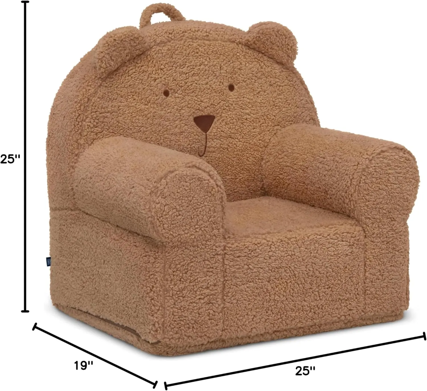 GAP babyGap Sherpa Bear Chair - Greenguard Gold Certified, Tan