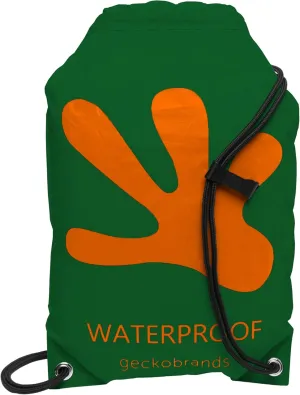 geckobrands 10L Drawstring Travel Backpack – Waterproof, Lightweight Dry Bag for Beach, Hiking, and Light Water Activities