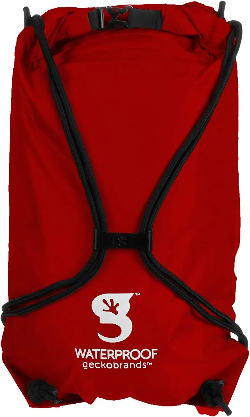 geckobrands 10L Drawstring Travel Backpack – Waterproof, Lightweight Dry Bag for Beach, Hiking, and Light Water Activities