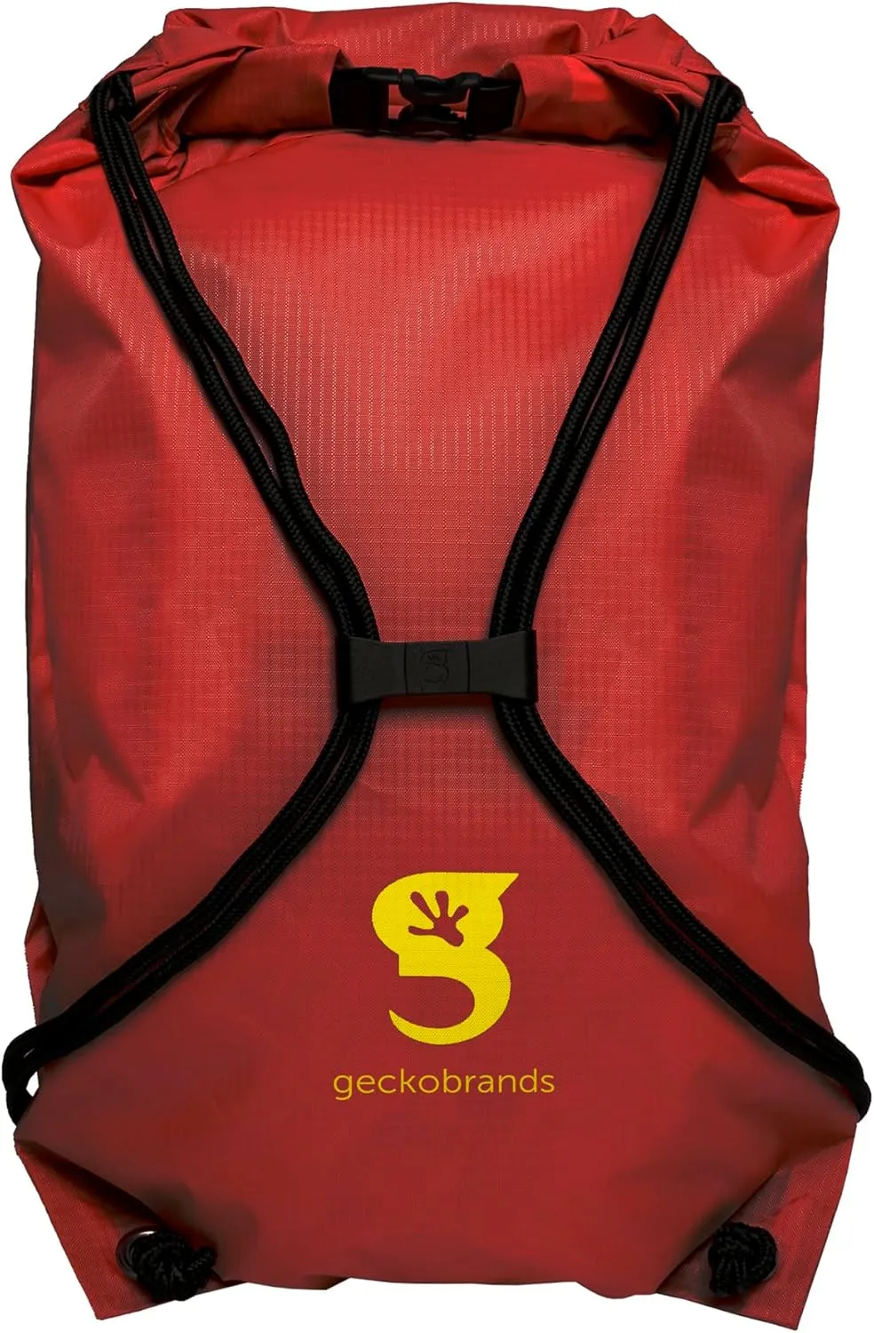 geckobrands 10L Drawstring Travel Backpack – Waterproof, Lightweight Dry Bag for Beach, Hiking, and Light Water Activities