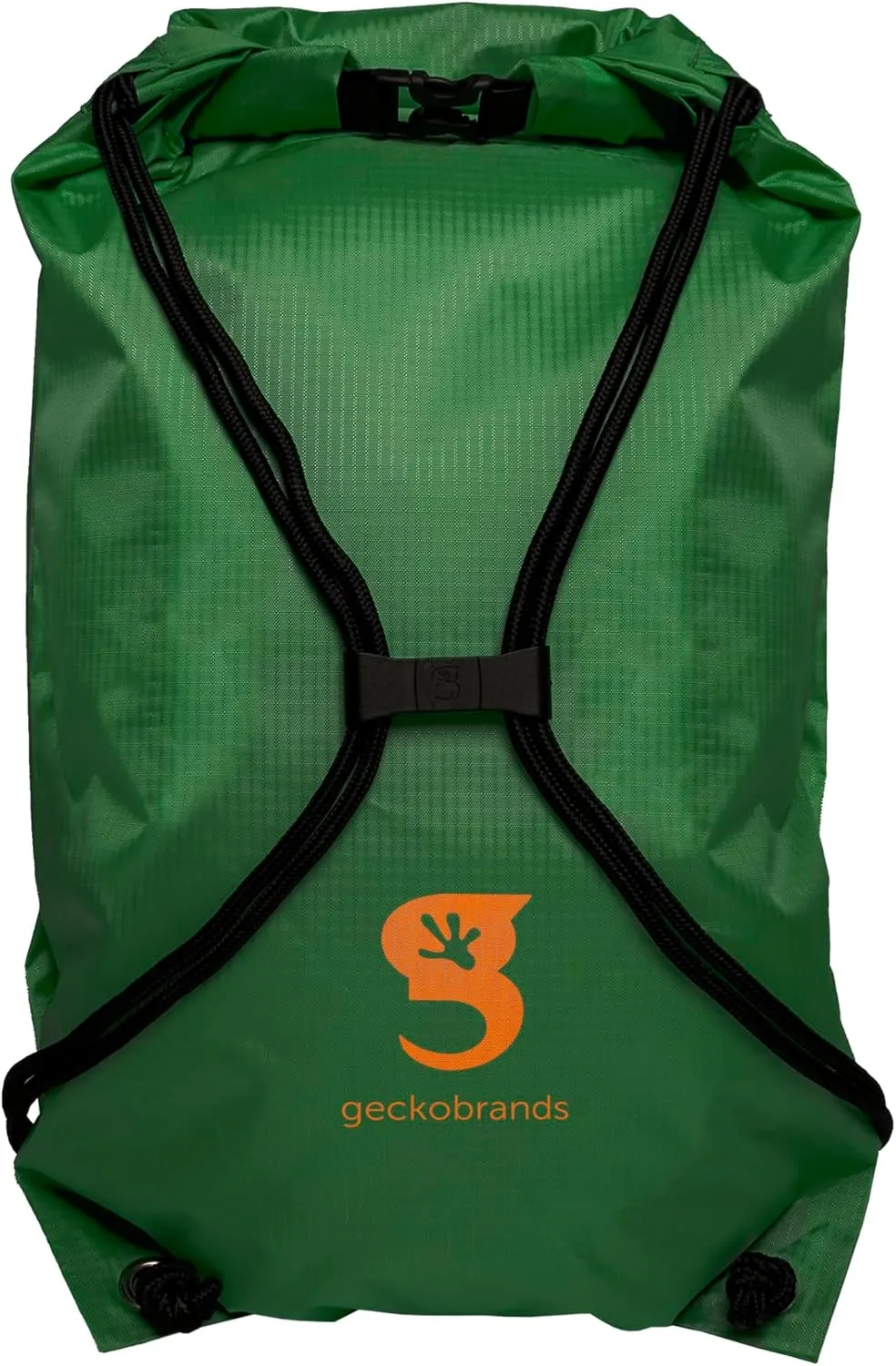 geckobrands 10L Drawstring Travel Backpack – Waterproof, Lightweight Dry Bag for Beach, Hiking, and Light Water Activities