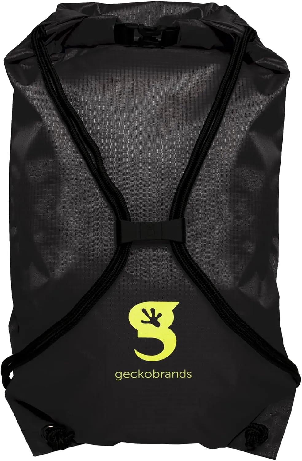 geckobrands 10L Drawstring Travel Backpack – Waterproof, Lightweight Dry Bag for Beach, Hiking, and Light Water Activities