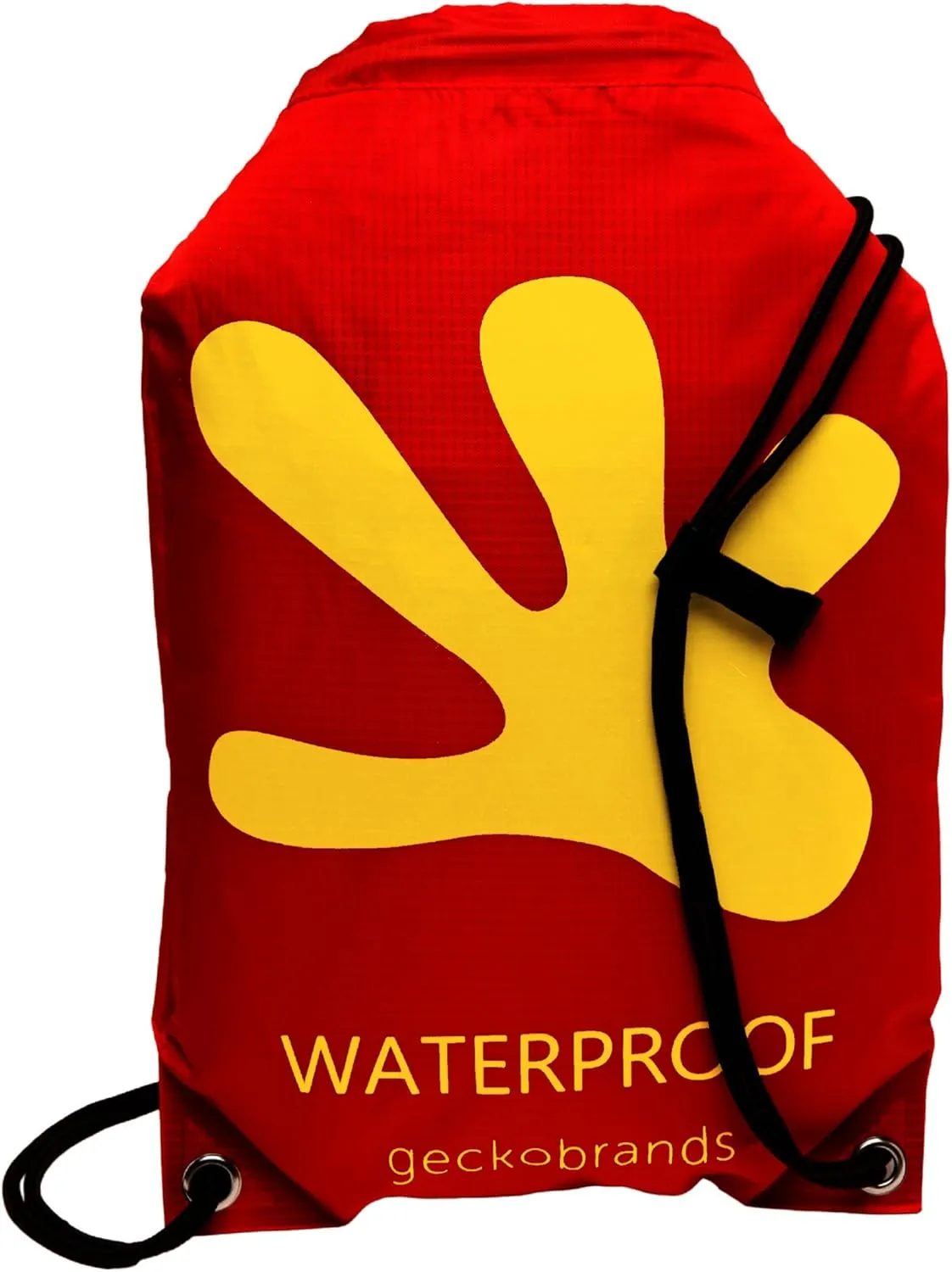 geckobrands 10L Drawstring Travel Backpack – Waterproof, Lightweight Dry Bag for Beach, Hiking, and Light Water Activities