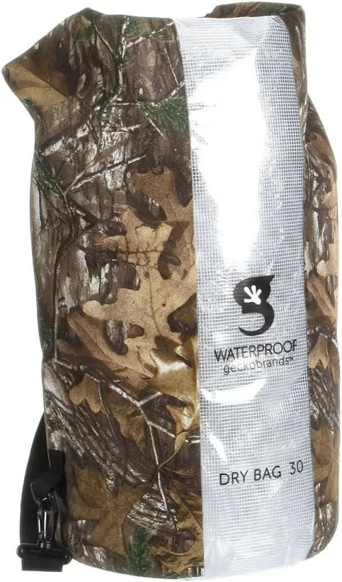 geckobrands Durable View Dry Bag – Waterproof Backpack with Translucent Panel