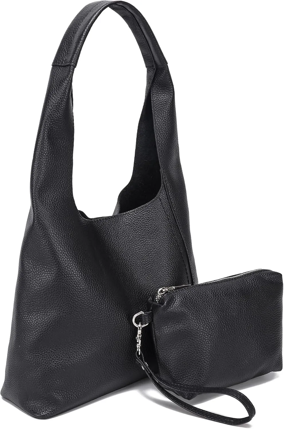 Genuine Leather Hobo Tote Bag for Women