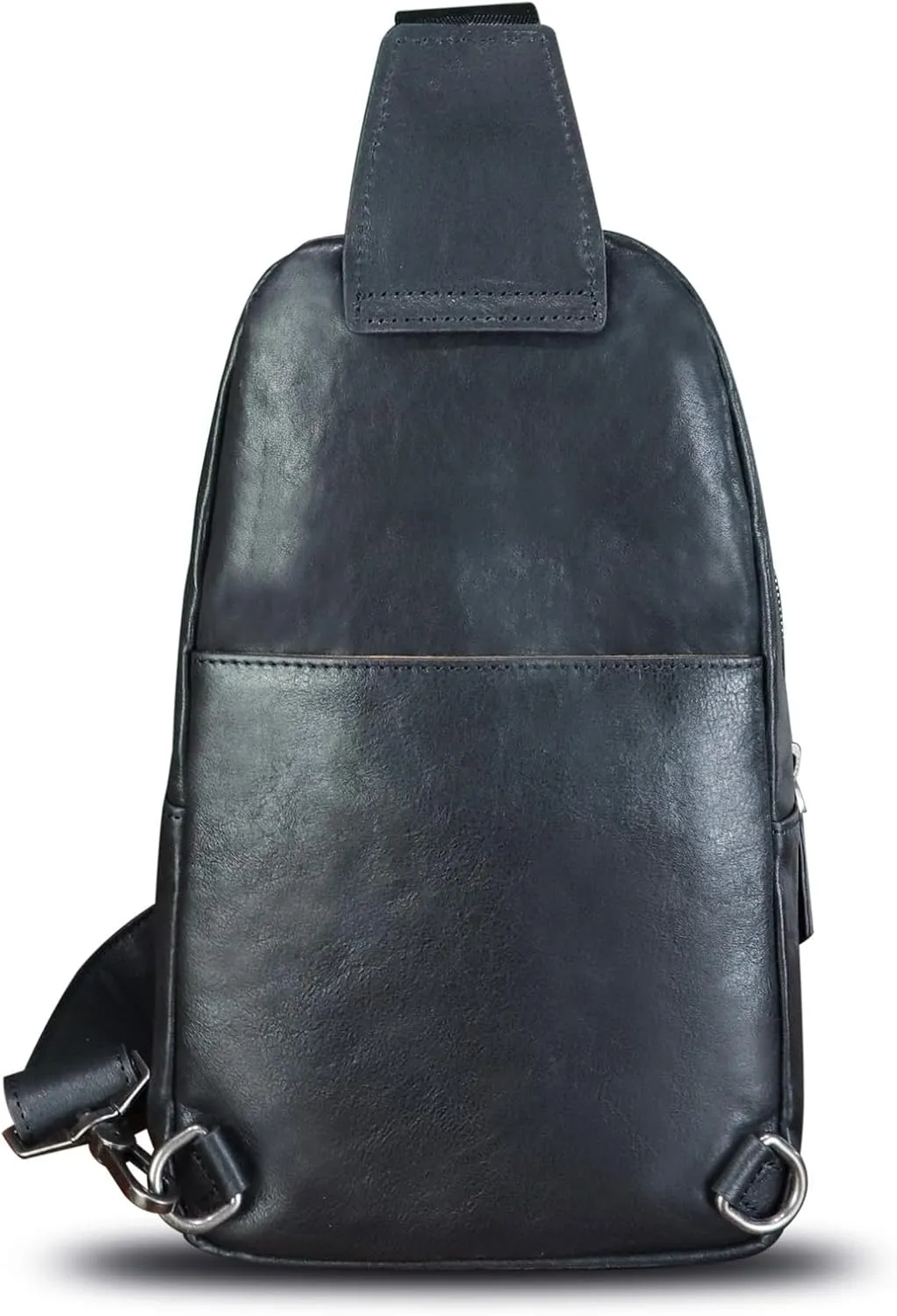Genuine Leather Sling Bag for Women and Men - Vintage Sling Purse Backpack Shoulder Crossbody Chest Bag