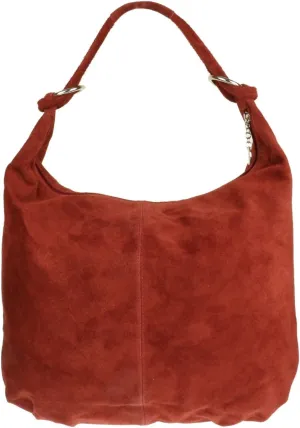 Girly HandBags Womens Hobo Italian Suede Genuine Leather Shoulder Bag