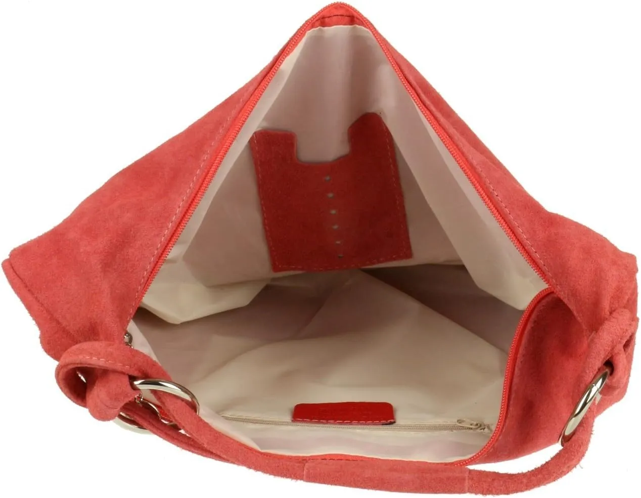 Girly HandBags Womens Hobo Italian Suede Genuine Leather Shoulder Bag