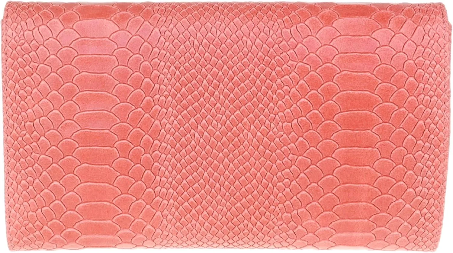 Girly HandBags Womens Italian Leather Snake Print Suede Clutch Bag