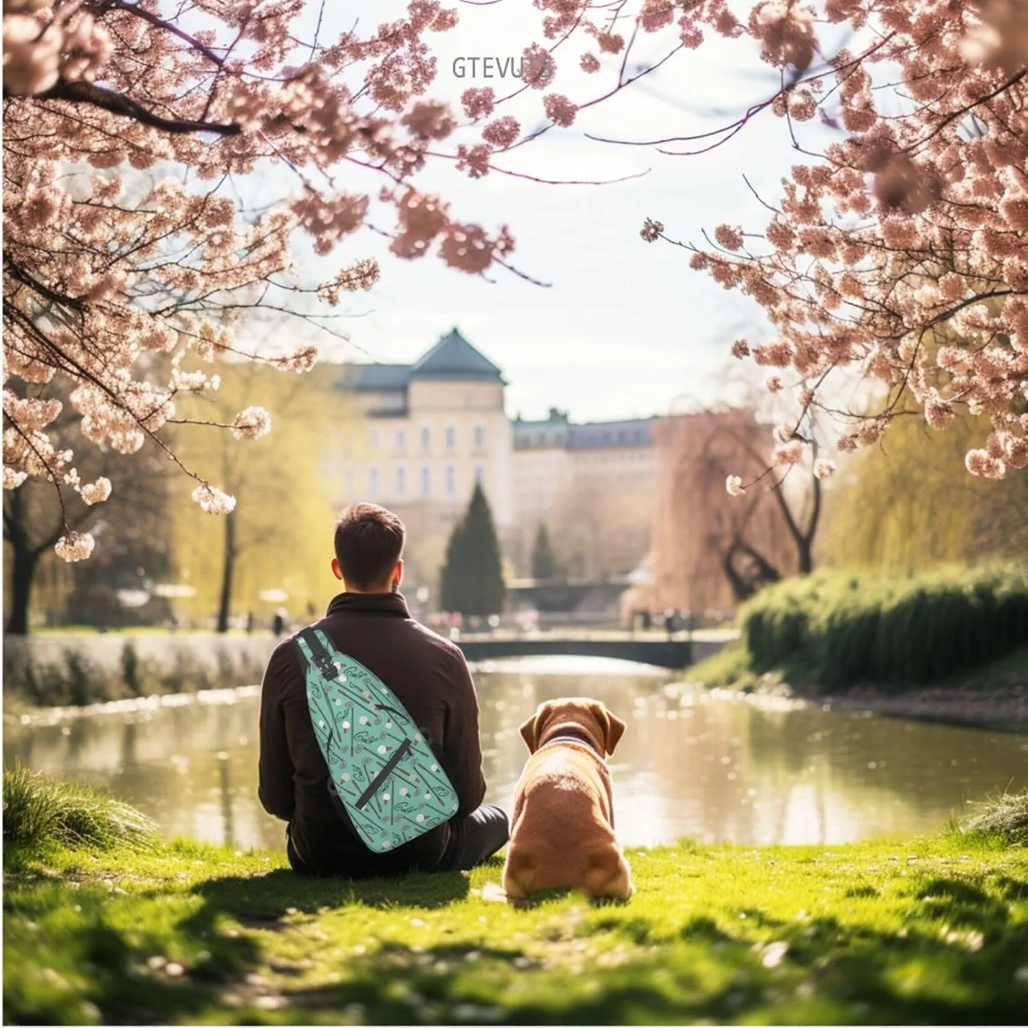 Golf Sling Backpack Chest Bag Crossbody Shoulder Bag Gym Cycling Travel Hiking Daypack For Men Women